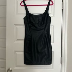 Anthropologie Maeve Faux Leather Dress Size 8